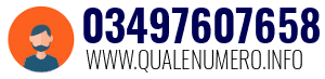 Numero di telefono 03497607658 03497607658