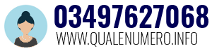 Numero di telefono 03497627068 03497627068