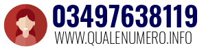 Numero di telefono 03497638119 03497638119