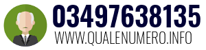 Numero di telefono 03497638135 03497638135