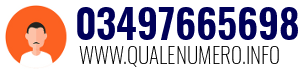Numero di telefono 03497665698 03497665698