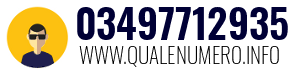 Numero di telefono 03497712935 03497712935