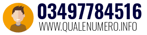 Numero di telefono 03497784516 03497784516
