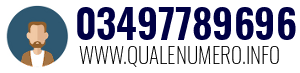 Numero di telefono 03497789696 03497789696