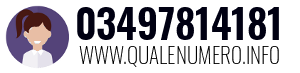 Numero di telefono 03497814181 03497814181