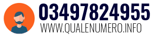 Numero di telefono 03497824955 03497824955