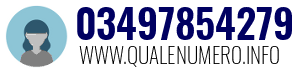 Numero di telefono 03497854279 03497854279