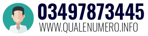 Numero di telefono 03497873445 03497873445