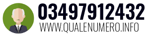 Numero di telefono 03497912432 03497912432