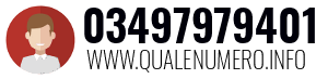 Numero di telefono 03497979401 03497979401