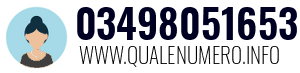 Numero di telefono 03498051653 03498051653