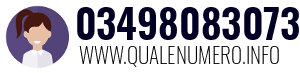 Numero di telefono 03498083073 03498083073