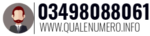 Numero di telefono 03498088061 03498088061