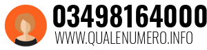 Numero di telefono 03498164000 03498164000
