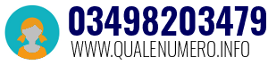 Numero di telefono 03498203479 03498203479