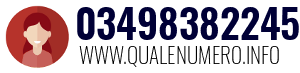 Numero di telefono 03498382245 03498382245