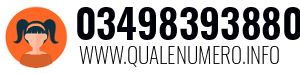 Numero di telefono 03498393880 03498393880