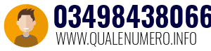 Numero di telefono 03498438066 03498438066
