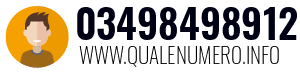 Numero di telefono 03498498912 03498498912