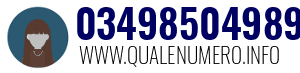 Numero di telefono 03498504989 03498504989