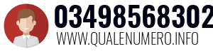 Numero di telefono 03498568302 03498568302