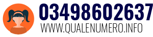 Numero di telefono 03498602637 03498602637