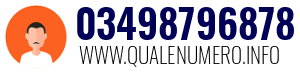 Numero di telefono 03498796878 03498796878