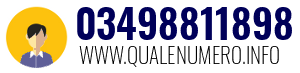 Numero di telefono 03498811898 03498811898