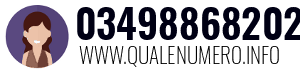 Numero di telefono 03498868202 03498868202