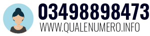 Numero di telefono 03498898473 03498898473