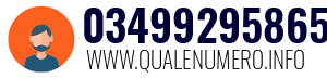 Numero di telefono 03499295865 03499295865