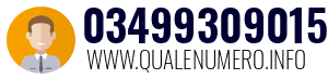 Numero di telefono 03499309015 03499309015