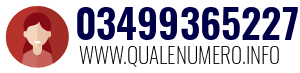 Numero di telefono 03499365227 03499365227