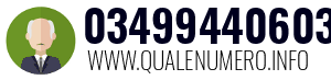 Numero di telefono 03499440603 03499440603