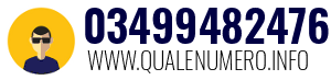 Numero di telefono 03499482476 03499482476