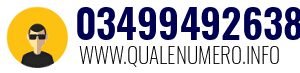 Numero di telefono 03499492638 03499492638