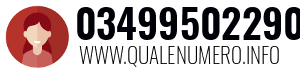 Numero di telefono 03499502290 03499502290