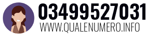 Numero di telefono 03499527031 03499527031