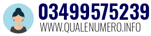 Numero di telefono 03499575239 03499575239