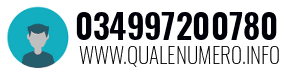 Numero di telefono 034997200780 034997200780