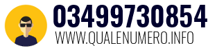 Numero di telefono 03499730854 03499730854