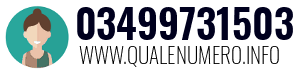 Numero di telefono 03499731503 03499731503