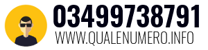 Numero di telefono 03499738791 03499738791