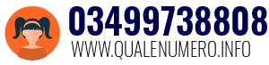Numero di telefono 03499738808 03499738808