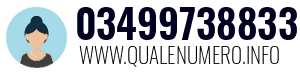 Numero di telefono 03499738833 03499738833