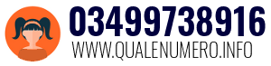 Numero di telefono 03499738916 03499738916