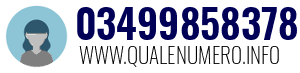 Numero di telefono 03499858378 03499858378