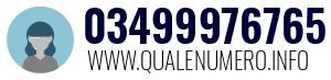 Numero di telefono 03499976765 03499976765