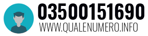 Numero di telefono 03500151690 03500151690