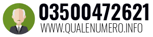 Numero di telefono 03500472621 03500472621